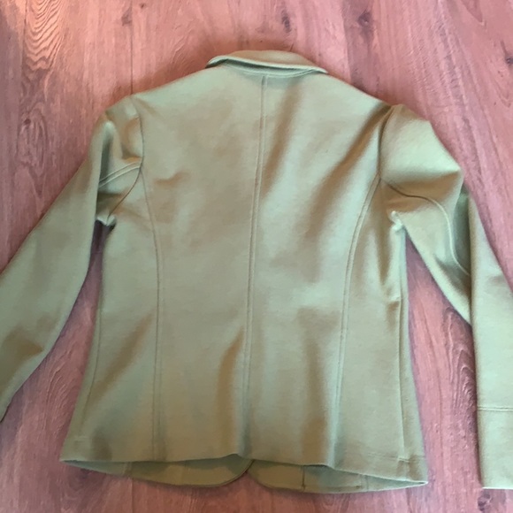 Talbots beautiful quality avocado green blazer size Small - Picture 9 of 10